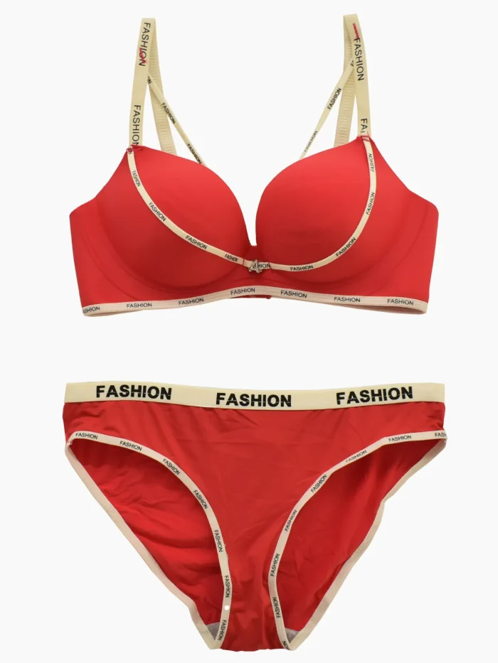 ست شورت و سوتین اسفنجی بدون فنر fashion رنگ قرمز