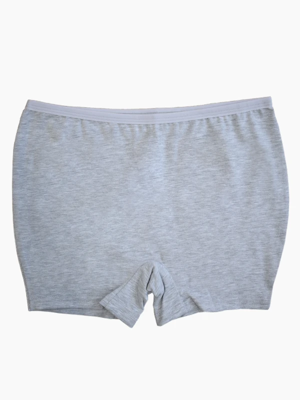 moda-bir-bir-boyshort-panty-light-gray شورت زنانه برند مدا بیر بیر مدل نخی پادار ساده رنگ طوسی روشن