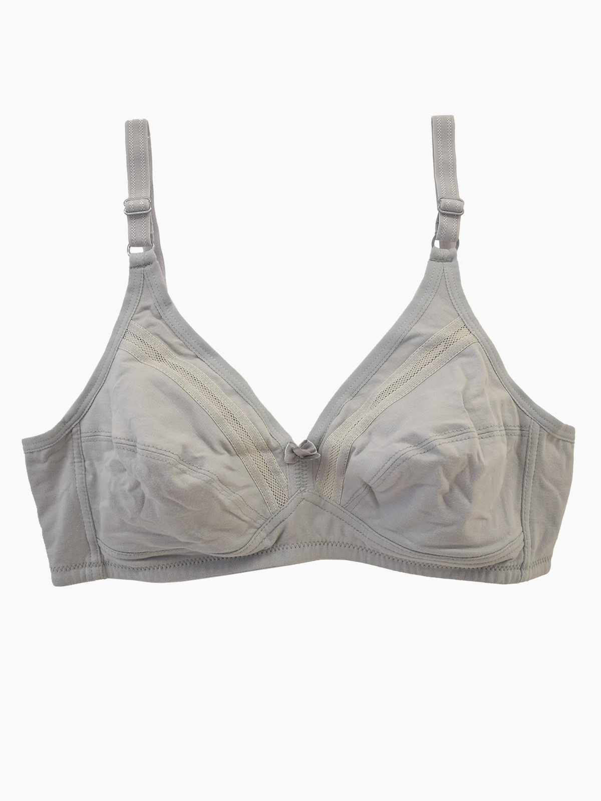 torpheh-gray-wireless-cotton-bra-540-1 سوتین نخی بدون فنر ژوردار برند طرفه رنگ طوسی کم رنگ