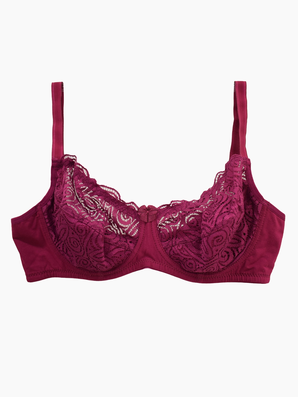 torpheh-plum-cotton-lace-underwired-bra-520-1 سوتین نخ و دانتل فنردار برند طرفه رنگ ارغوانی