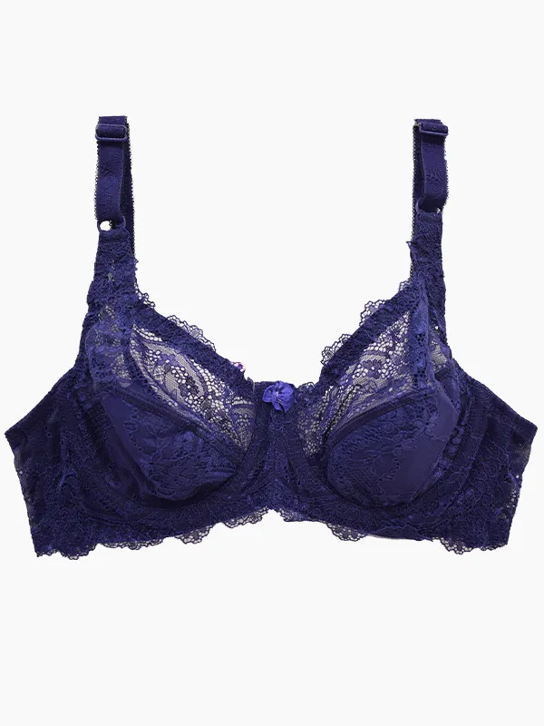 khatoon-underwired-navy-lace-bra-75-1 سوتین دانتل فنردار خاتون سایز 75 کد 208 رنگ سرمه ای
